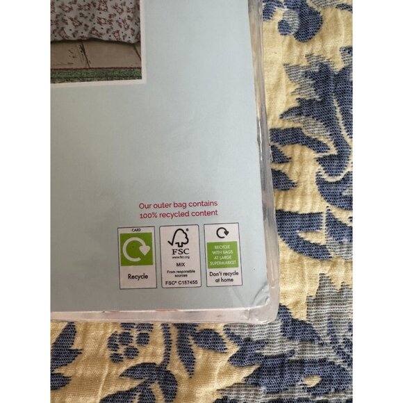 Cath Kidston TWIN Sheet Set Corgie Dog Hearts Sweet Dog Floral Whit Cotton NEW - Picture 6 of 7